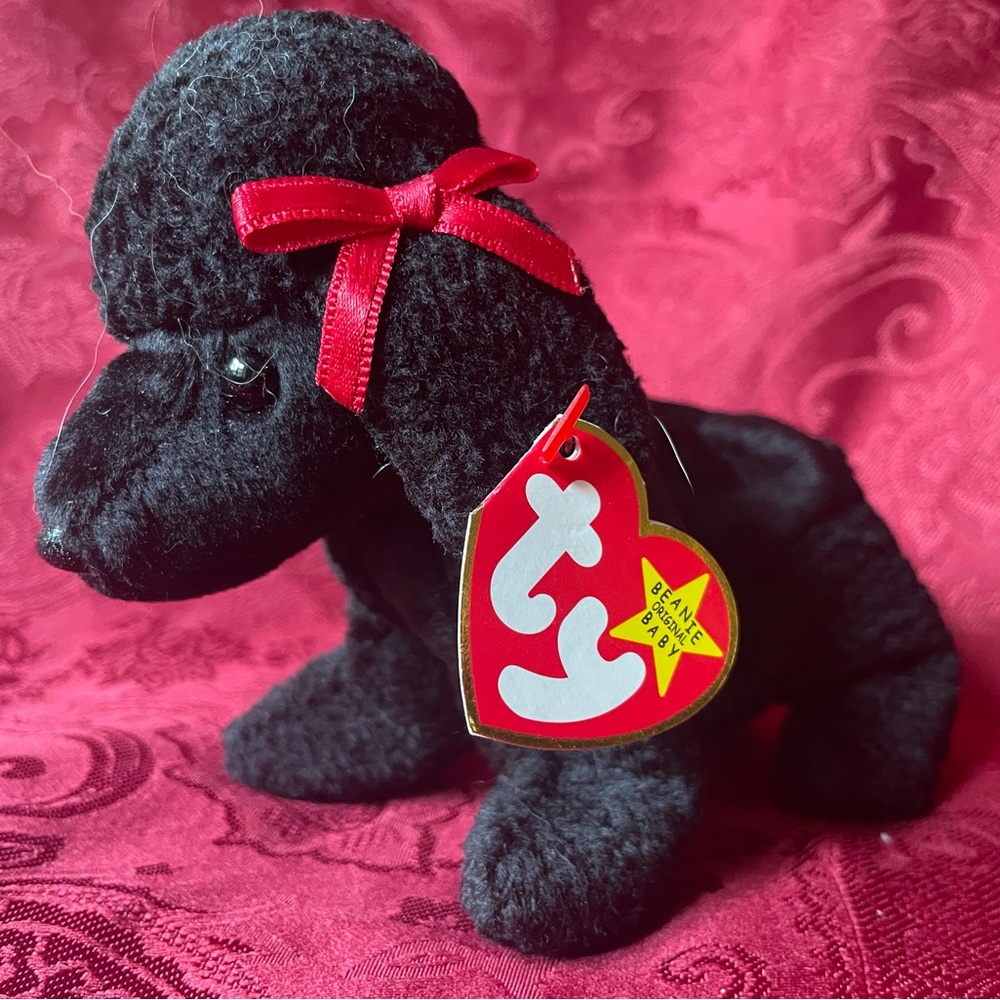 Vintage Ty Beanie Baby GiGi Poodle Hang Tag 1997 Tush Tag 1998 Mint Condition - Picture 2 of 9